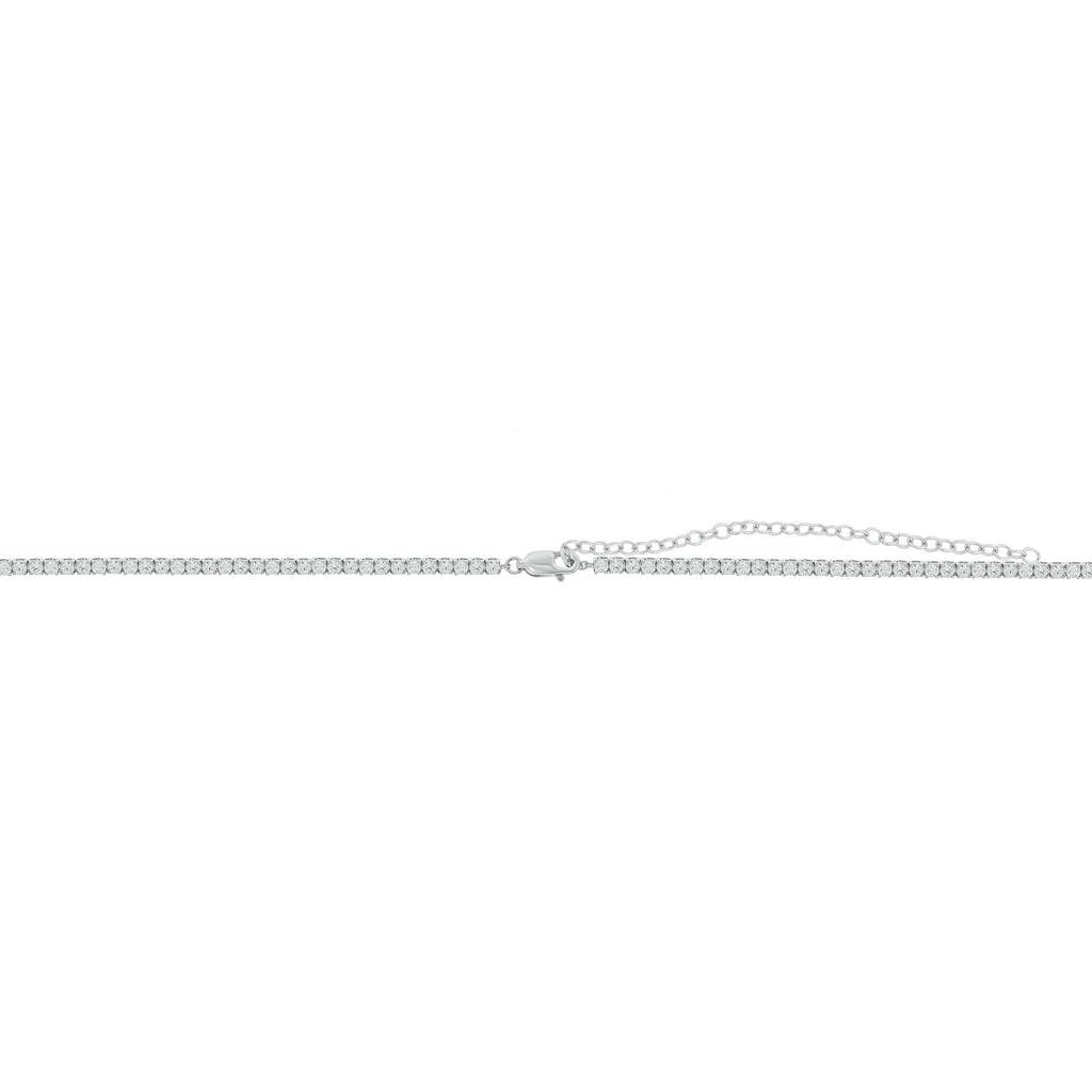13-inch Lab Grown Diamond Tennis Necklace with Extender