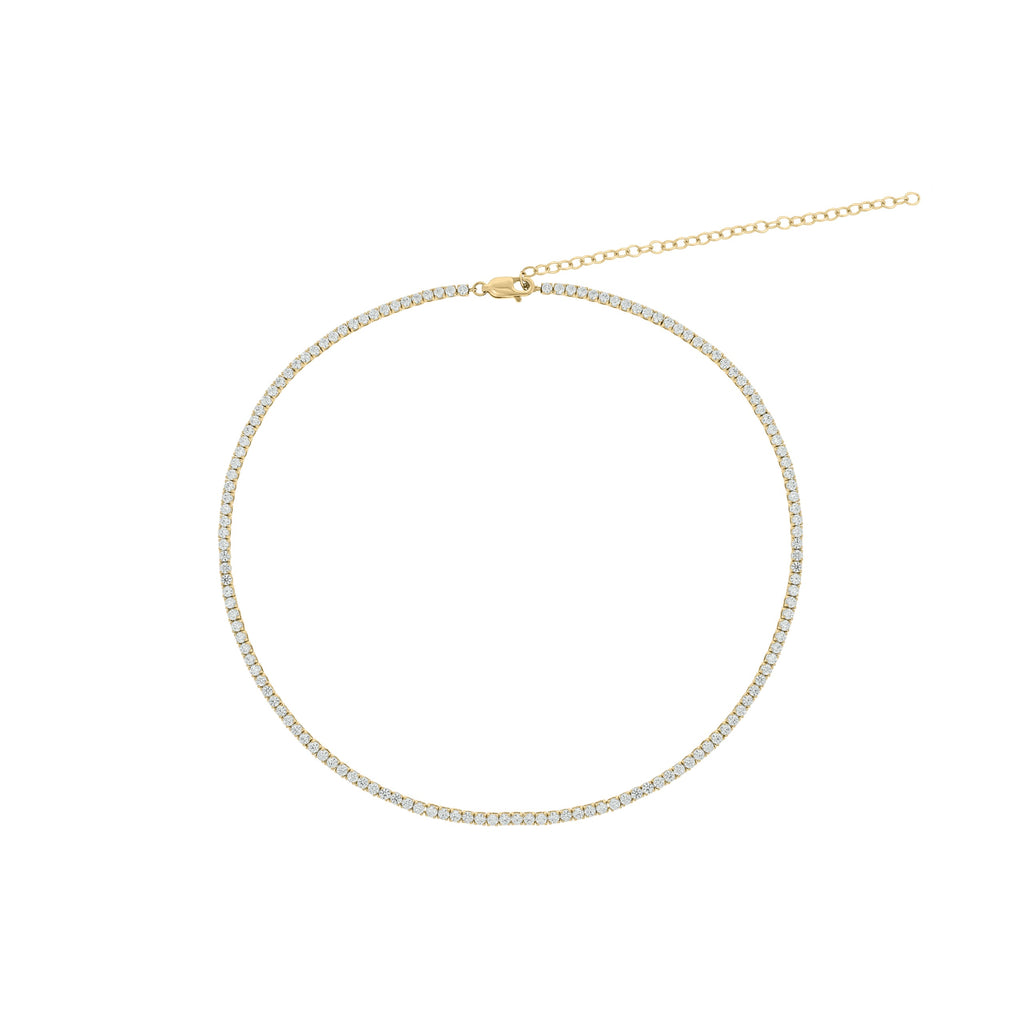 7.5 CT. T.W. Lab Grown Diamond Tennis Necklace