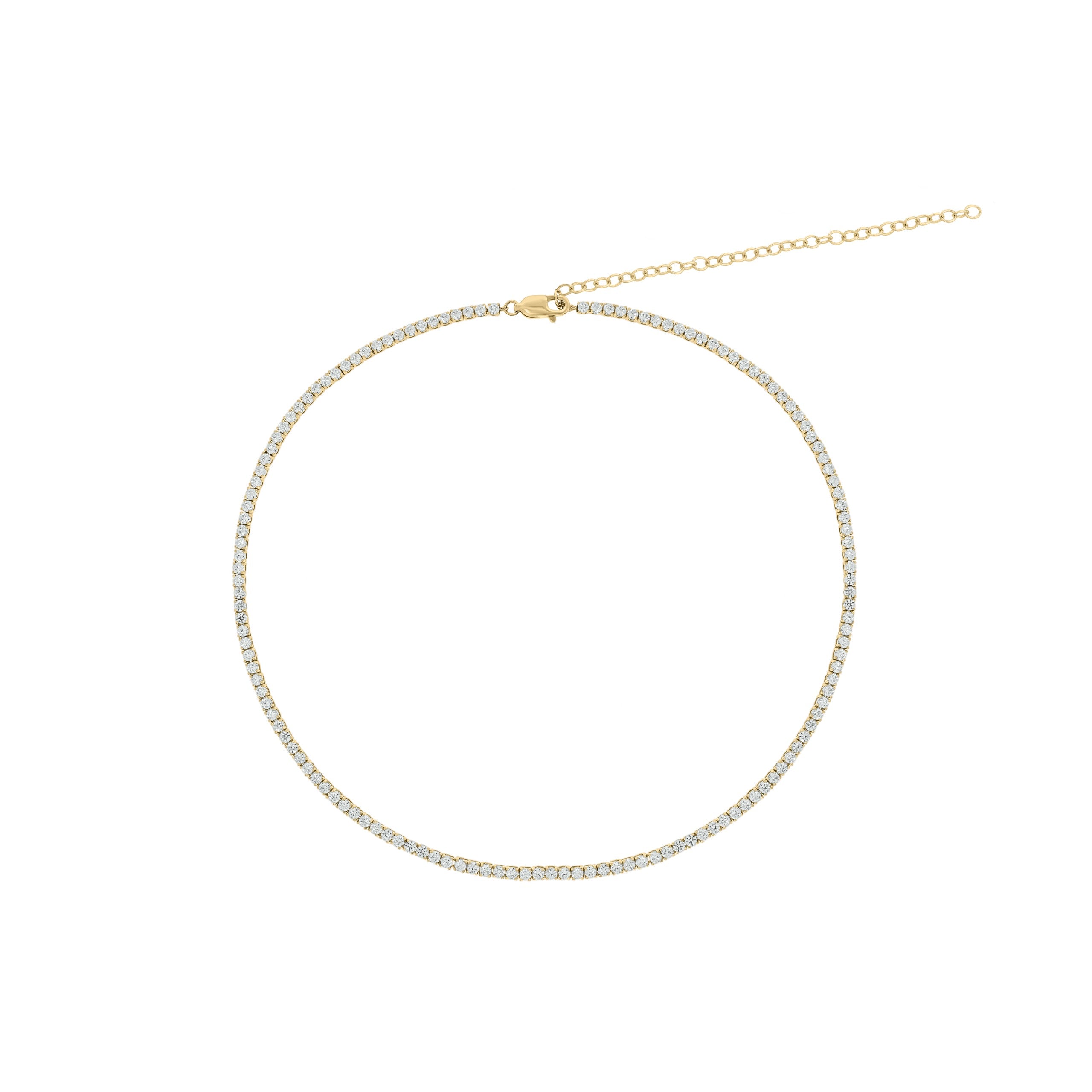 7.5 CT. T.W. Lab Grown Diamond Tennis Necklace