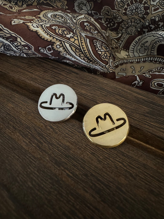 Custom Cut Out Cattle Brand Hat Pin