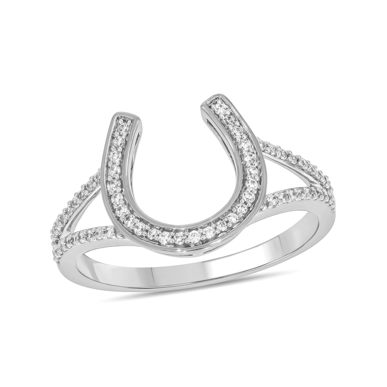 1/5 CT.T.W. Diamond Split Shank Ring in 14K Gold