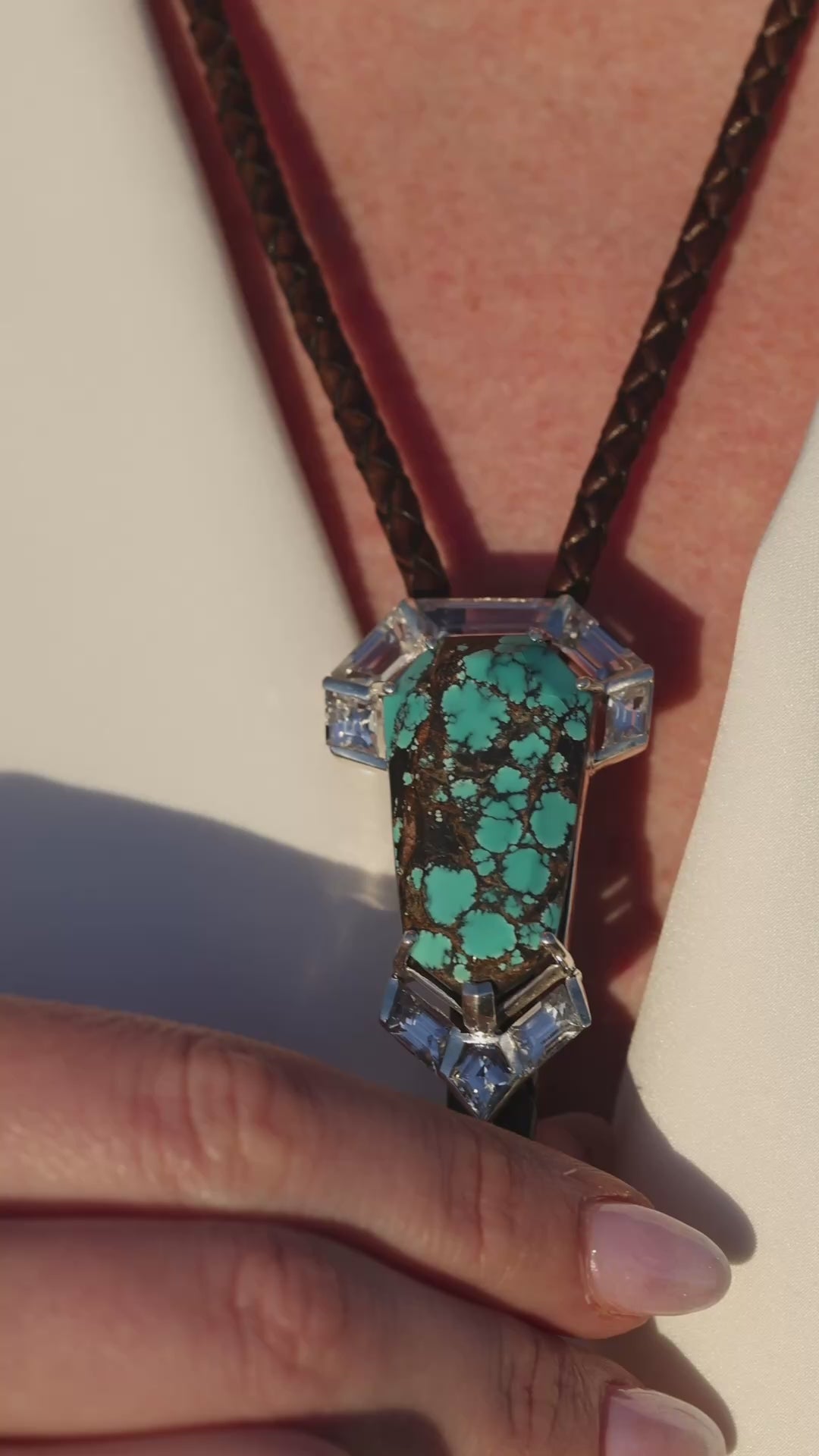The Turquoise Shield Bolo